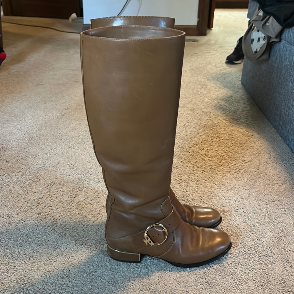 Tory Burch knee high riding boots size 6 1/2